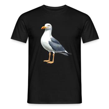 Mouettes Mouette - T-shirt homme - noir - Devant - AI Model Male 178 light (178cm)