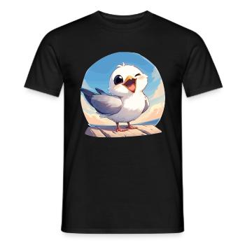 Seagulls Seagull - Men's T-Shirt - black - Front - AI Model Male 178 light (178cm)