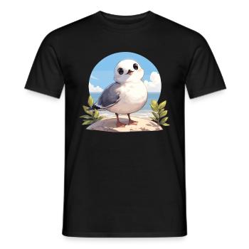 Seagulls Seagull - Men's T-Shirt - black - Front - AI Model Male 178 light (178cm)