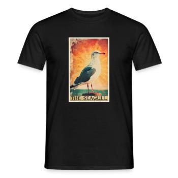 Seagulls Seagull - Men's T-Shirt - black - Front - AI Model Male 178 light (178cm)