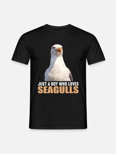 Möwen Möwe - T-shirt herr - svart
