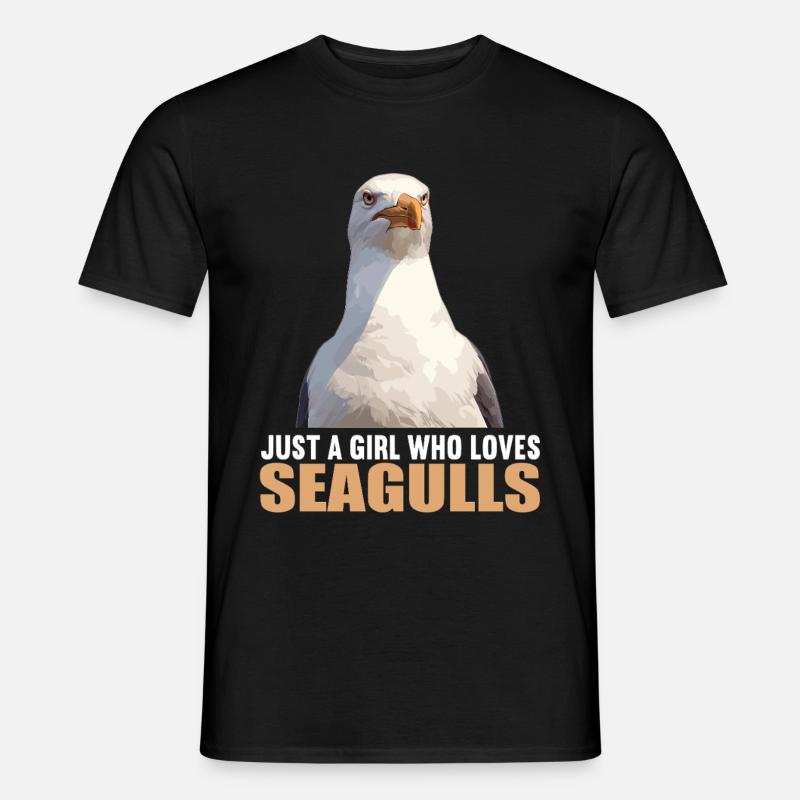 Möwen Möwe - Männer T-Shirt - Schwarz