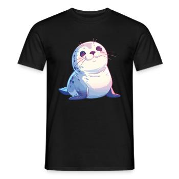 Seals, Seal - Men's T-Shirt - black - Front - AI Model Male 178 light (178cm)