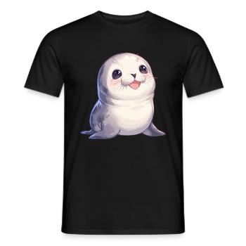 Seals, Seal - Men's T-Shirt - black - Front - AI Model Male 178 light (178cm)