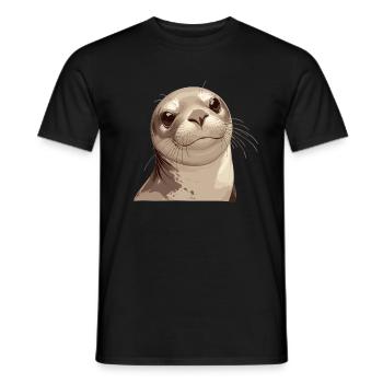 Seals, Seal - Men's T-Shirt - black - Front - AI Model Male 178 light (178cm)