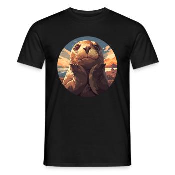 Seals, Seal - Men's T-Shirt - black - Front - AI Model Male 178 light (178cm)