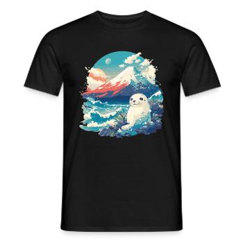 Seals, Seal - Men's T-Shirt - black - Front - AI Model Male 178 light (178cm)