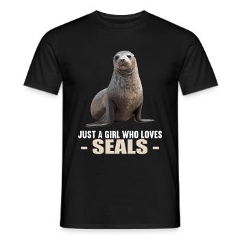 Seals, Seal - Men's T-Shirt - black - Front - AI Model Male 178 light (178cm)