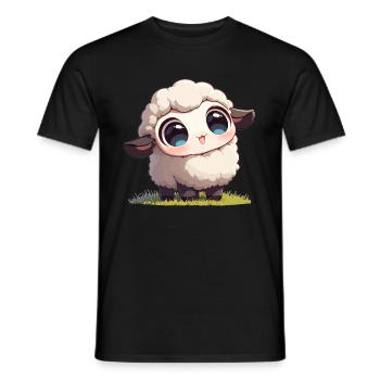 Sheep Sheep - Men's T-Shirt - black - Front - AI Model Male 178 light (178cm)
