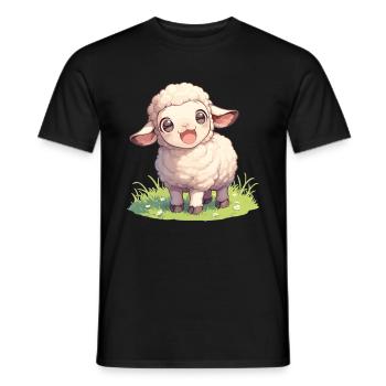 Sheep Sheep - Men's T-Shirt - black - Front - AI Model Male 178 light (178cm)