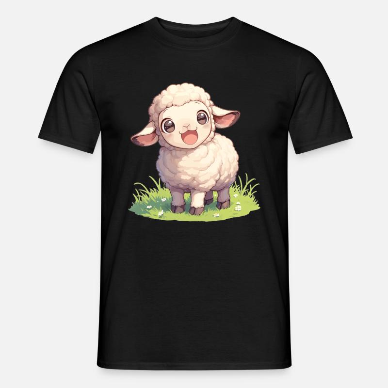 Schafe Schaf - Männer T-Shirt - Schwarz