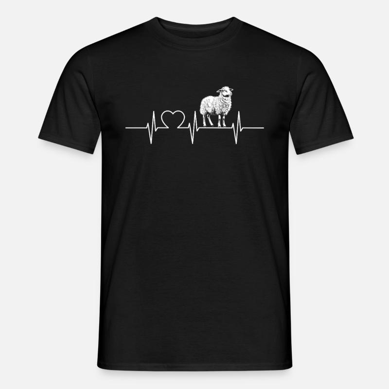Schafe Schaf - Männer T-Shirt - Schwarz