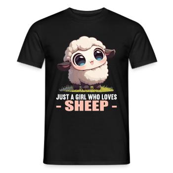 Sheep Sheep - Men's T-Shirt - black - Front - AI Model Male 178 light (178cm)