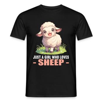 Mouton Mouton - T-shirt homme - noir - Devant - AI Model Male 178 light (178cm)