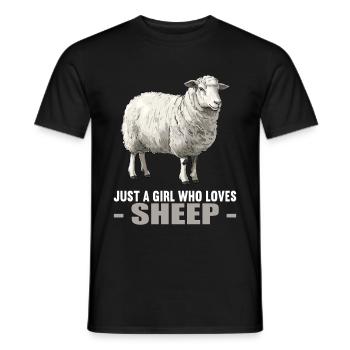 Sheep Sheep - Men's T-Shirt - black - Front - AI Model Male 178 light (178cm)