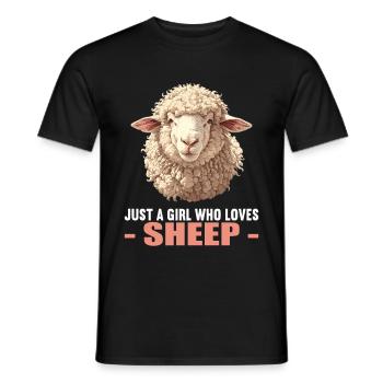 Sheep Sheep - Men's T-Shirt - black - Front - AI Model Male 178 light (178cm)