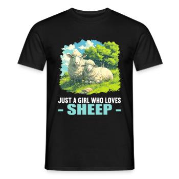 Sheep Sheep - Men's T-Shirt - black - Front - AI Model Male 178 light (178cm)