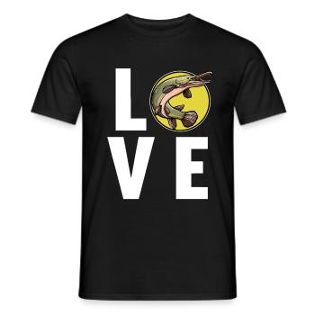 Alligator Pike Alligator Pike - Men's T-Shirt - black - Front - AI Model Male 178 light (178cm)