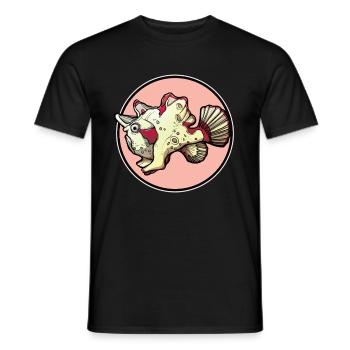 Frogfish Anglerfisch - Men's T-Shirt - black - Front - AI Model Male 178 light (178cm)