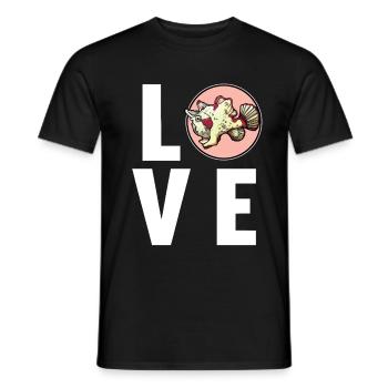 Frogfish Anglerfisch - Men's T-Shirt - black - Front - AI Model Male 178 light (178cm)