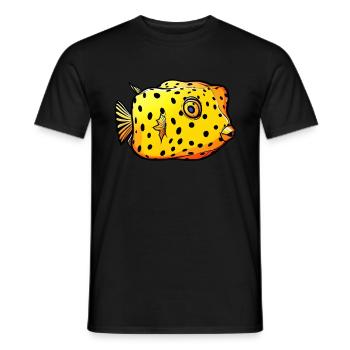 Poisson-coffre Poisson-coffre - T-shirt homme - noir - Devant - AI Model Male 178 light (178cm)