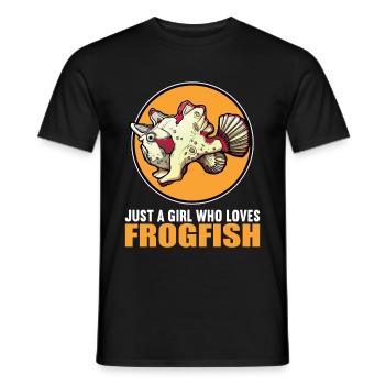 Frogfish Anglerfisch - Men's T-Shirt - black - Front - AI Model Male 178 light (178cm)
