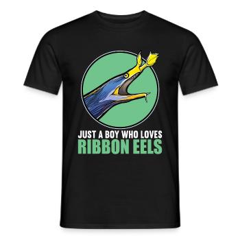 Nasal Moray Eel Ghost Moray - Men's T-Shirt - black - Front - AI Model Male 178 light (178cm)