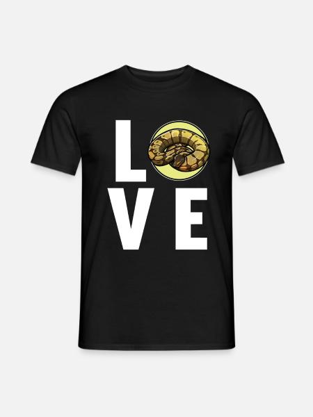 Ball Python Königspythons Königspython - Männer T-Shirt - Schwarz