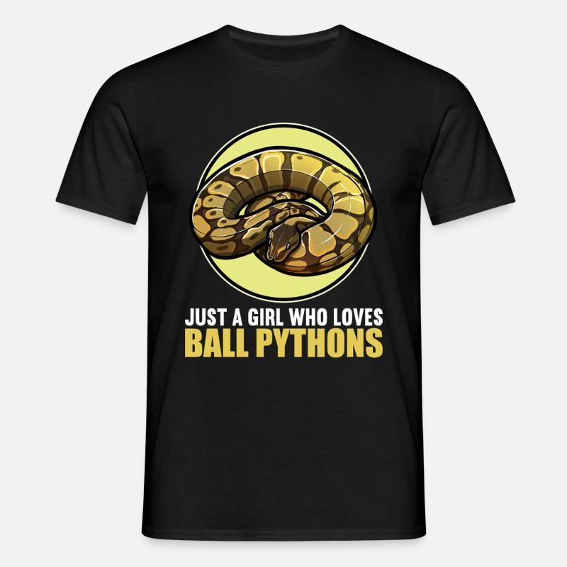 Ball Python Königspythons Königspython - Männer T-Shirt - Schwarz
