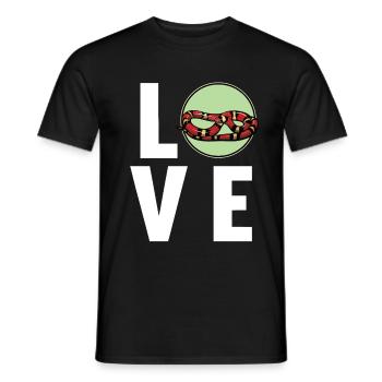 Coral snakes Coral snake - Men's T-Shirt - black - Front - AI Model Male 178 light (178cm)