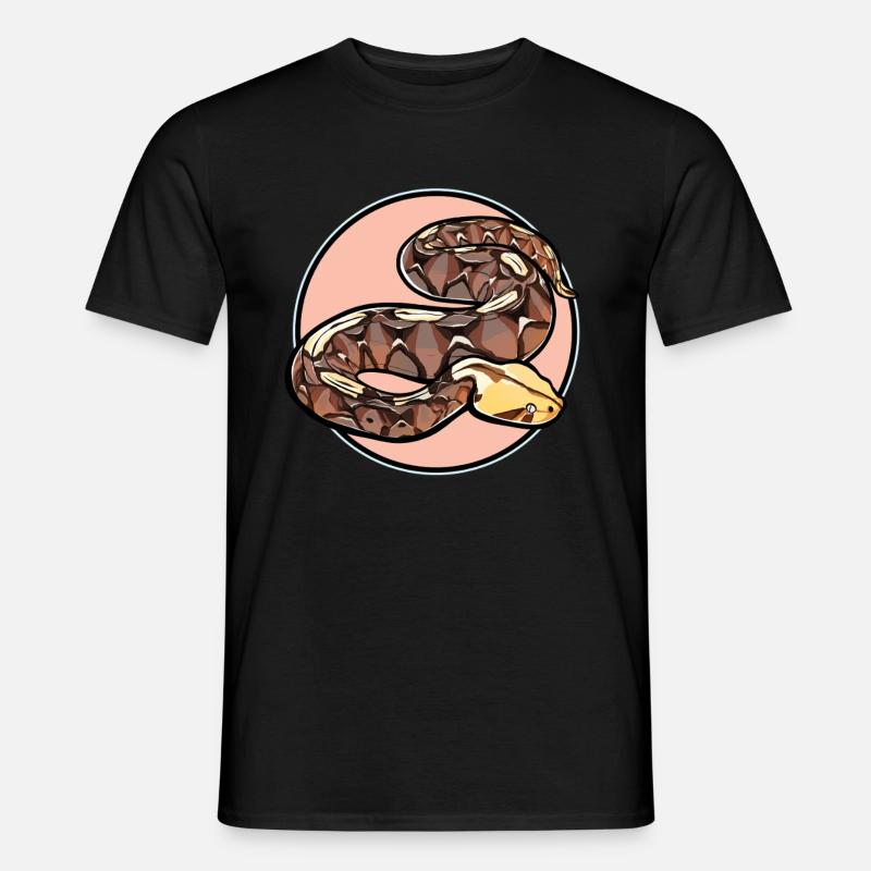 Gabunvipern Gabunviper - Männer T-Shirt - Schwarz