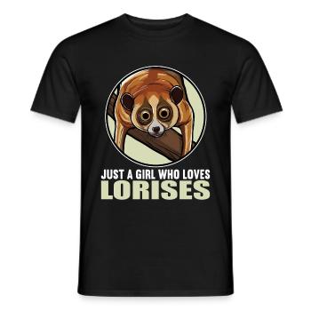 Slow lorises Loris - Men's T-Shirt - black - Front - AI Model Male 178 light (178cm)