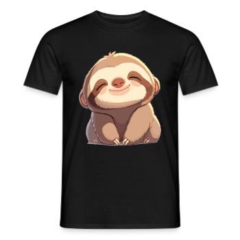 Faultiere Faultier - Männer T-Shirt - Schwarz - Vorne - AI Model Male 178 light (178cm)