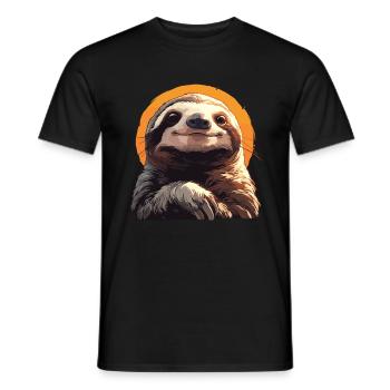 Sloths Sloth - Men's T-Shirt - black - Front - AI Model Male 178 light (178cm)