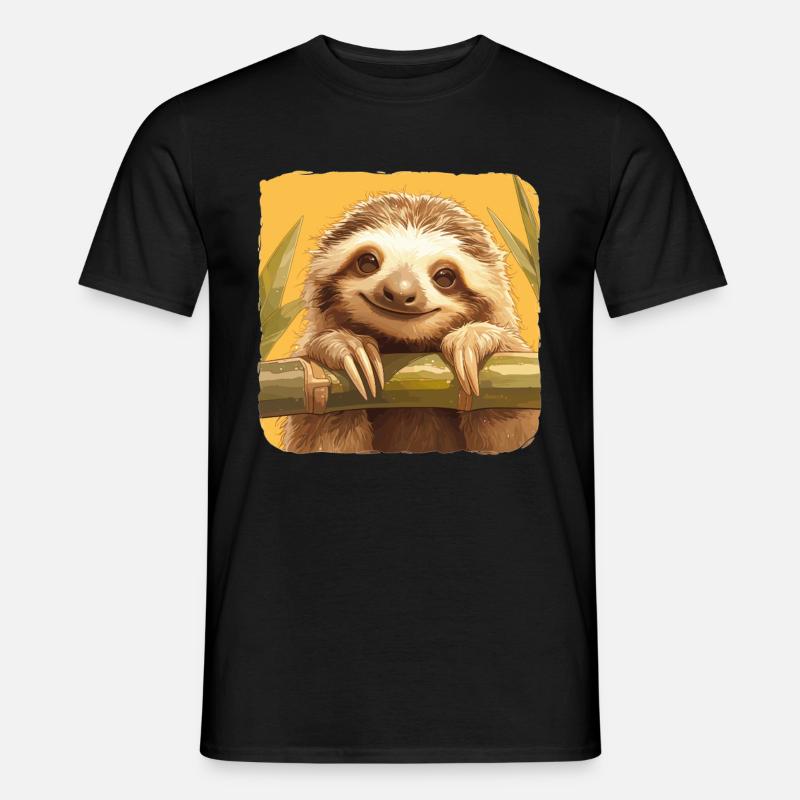 Sloths Sloth - Men's T-Shirt - black