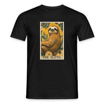 Faultiere Faultier - Männer T-Shirt - Schwarz - Vorne - AI Model Male 178 light (178cm)