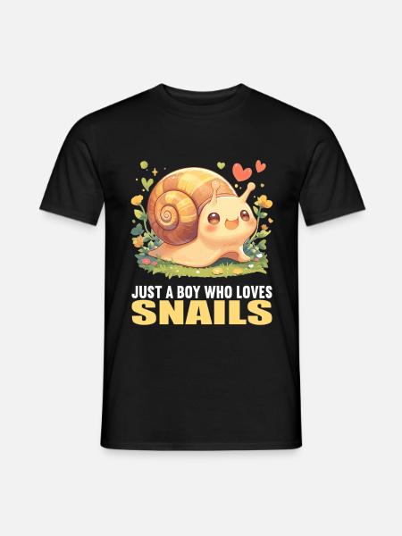Snails Snail - Men's T-Shirt - black