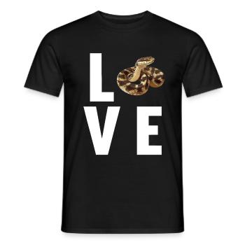 Snakes Snake - Men's T-Shirt - black - Front - AI Model Male 178 light (178cm)