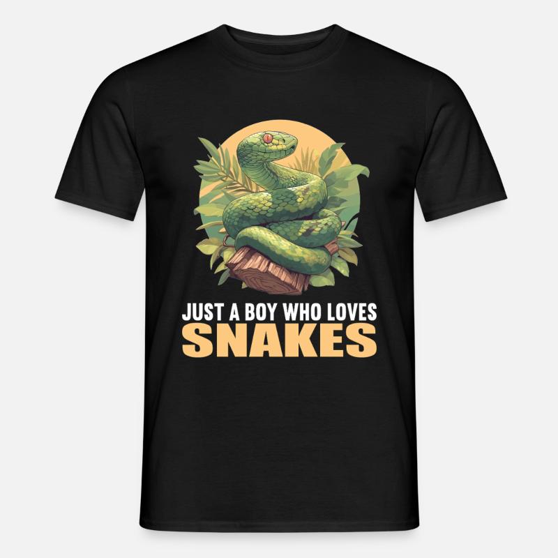 Schlangen Schlange - Männer T-Shirt - Schwarz