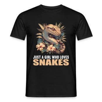 Serpents Serpent - T-shirt homme - noir - Devant - AI Model Male 178 light (178cm)