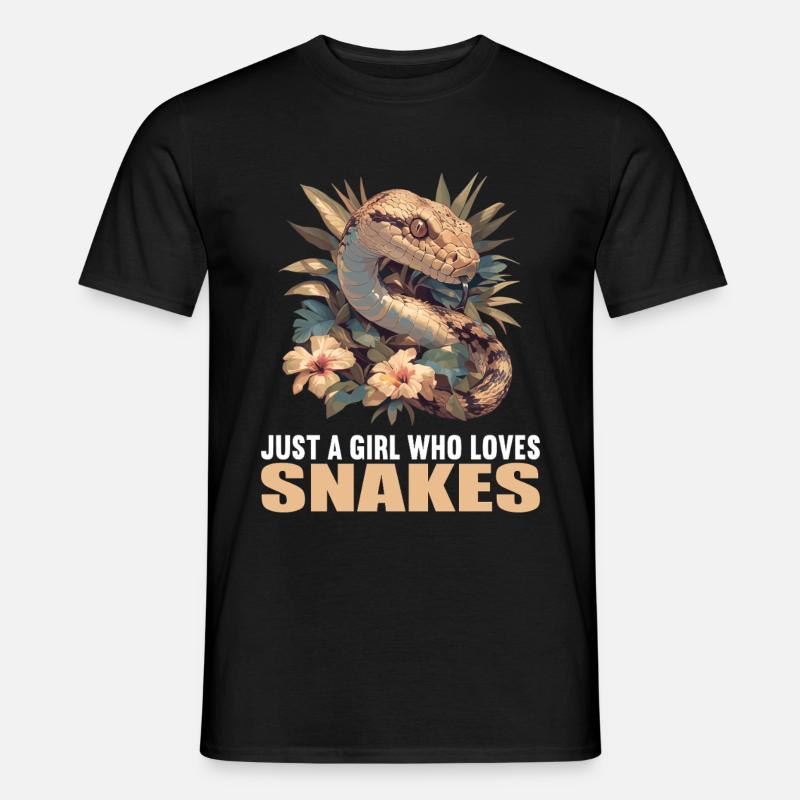 Schlangen Schlange - Männer T-Shirt - Schwarz