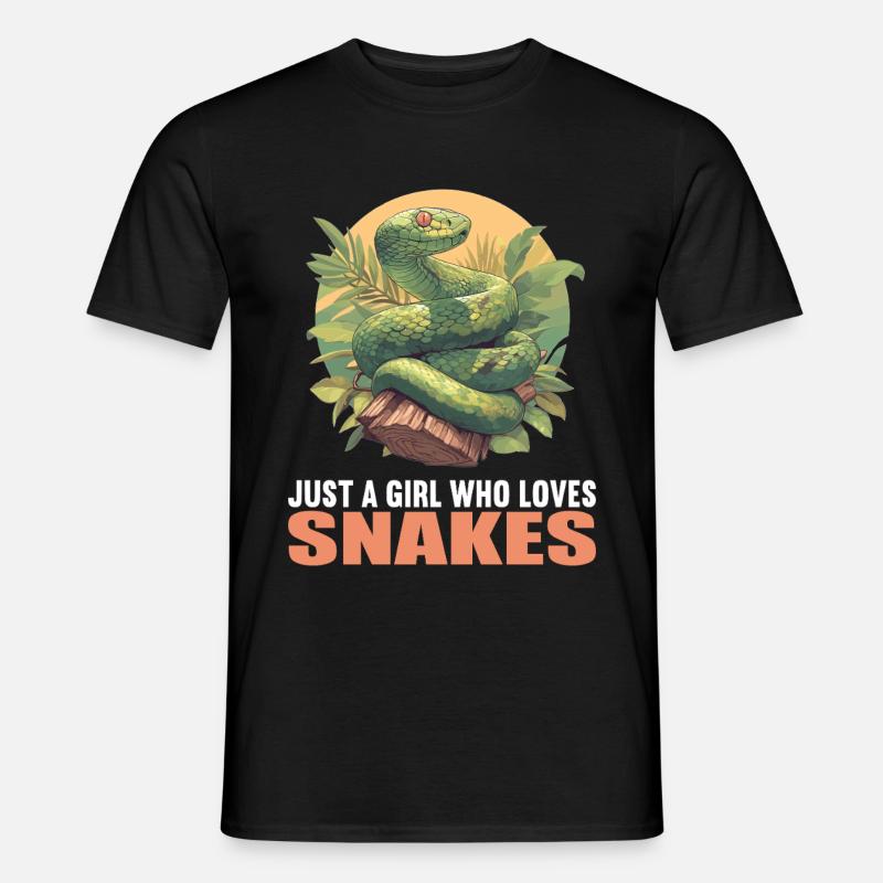 Slanger Slange - Mænd T-shirt - sort