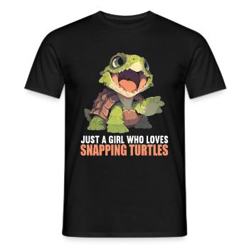 Snapping Turtles Snapping Turtle - Men's T-Shirt - black - Front - AI Model Male 178 light (178cm)