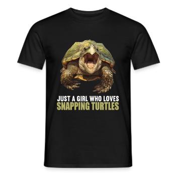 Snapping Turtles Snapping Turtle - Men's T-Shirt - black - Front - AI Model Male 178 light (178cm)