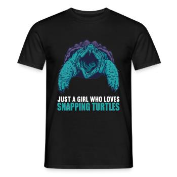 Snapping Turtles Snapping Turtle - Men's T-Shirt - black - Front - AI Model Male 178 light (178cm)