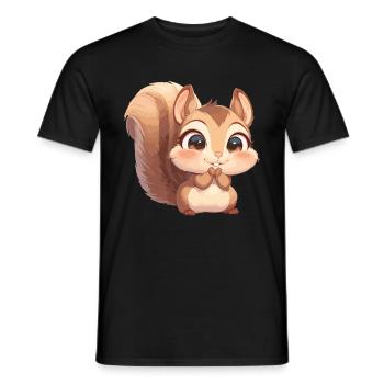Squirrel - Men's T-Shirt - black - Front - AI Model Male 178 light (178cm)
