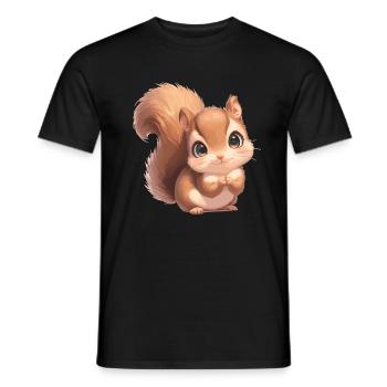 Squirrel - Men's T-Shirt - black - Front - AI Model Male 178 light (178cm)