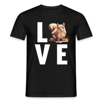 Squirrel - Men's T-Shirt - black - Front - AI Model Male 178 light (178cm)