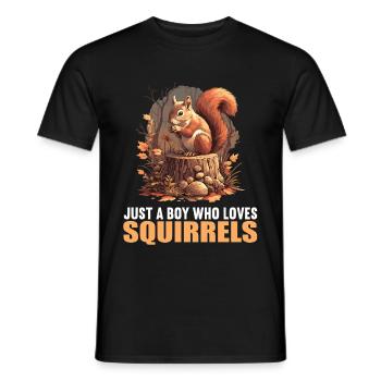 Squirrel - Men's T-Shirt - black - Front - AI Model Male 178 light (178cm)