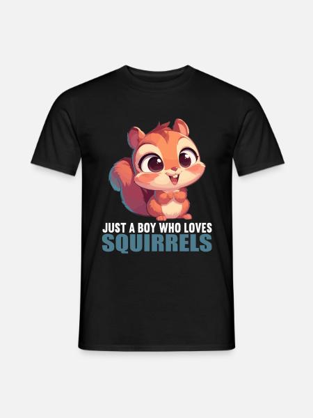 Squirrel - Men's T-Shirt - black